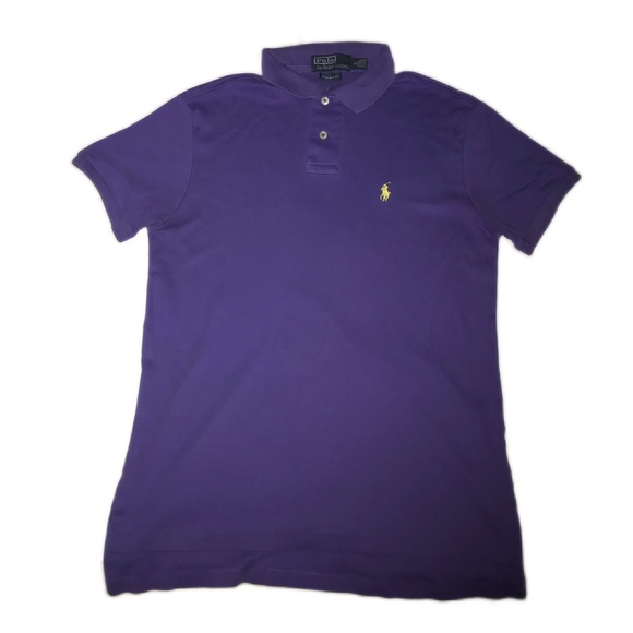 Polo Ralph Lauren Other - Polo by Ralph Lauren Men’s Custom Fit Cotton Polo Shirt Purple Size Small